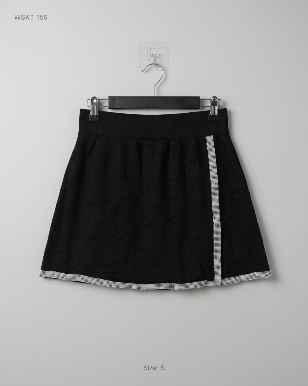 SAVIDA Black Embellished Knit Mini Skirt buy preloved clothing online Pakistan