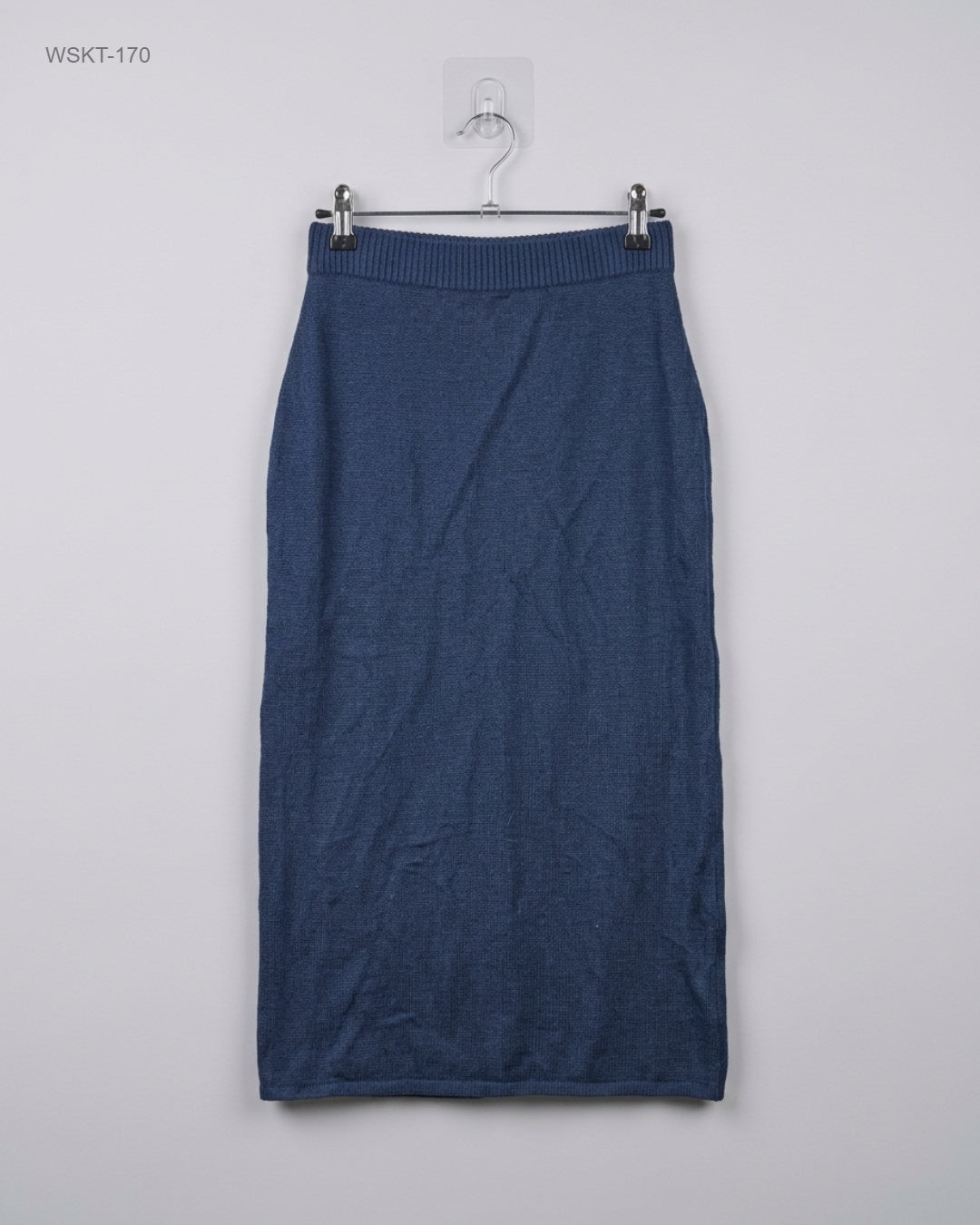 CUT LABEL DarkBlue Knit Midi Skirt buy preloved clothing online Pakistan
