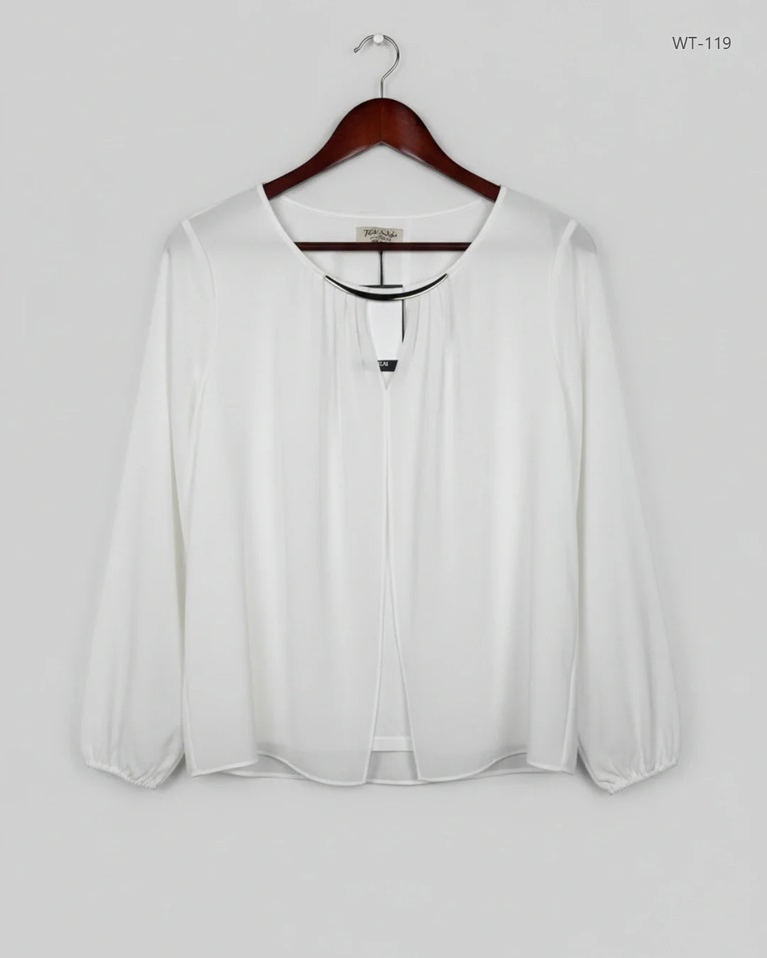 Secondhand Branded Womens Summer Tops by Tivta Style, White Viscose fabric, Premium condition, for Women - Online Thrift Shop Peshawar Pakistan