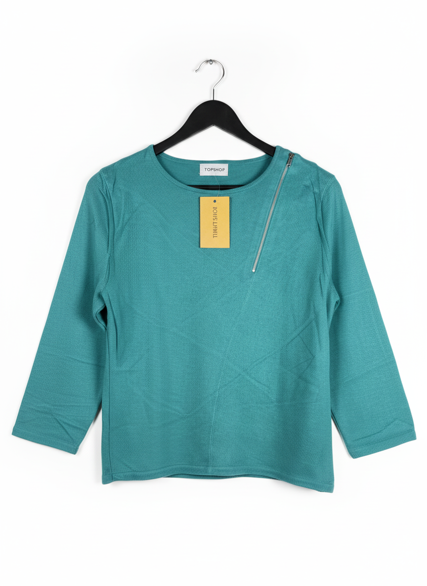 Winter Knitted Tops | TOP SHOP | Preloved Branded | GREEN ACRYLIC | PREMIUM PLUS | OTS Thrift Store Islamabad Pakistan