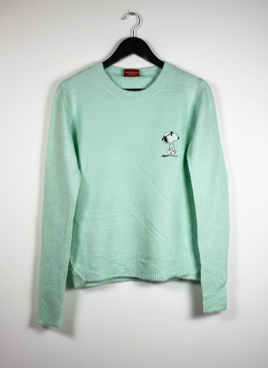 Secondhand Branded Winter Knitted Tops by TU, GREEN ACRYLIC fabric, PREMIUM PLUS condition, for Women - Online Thrift Shop Islamabad Pakistan