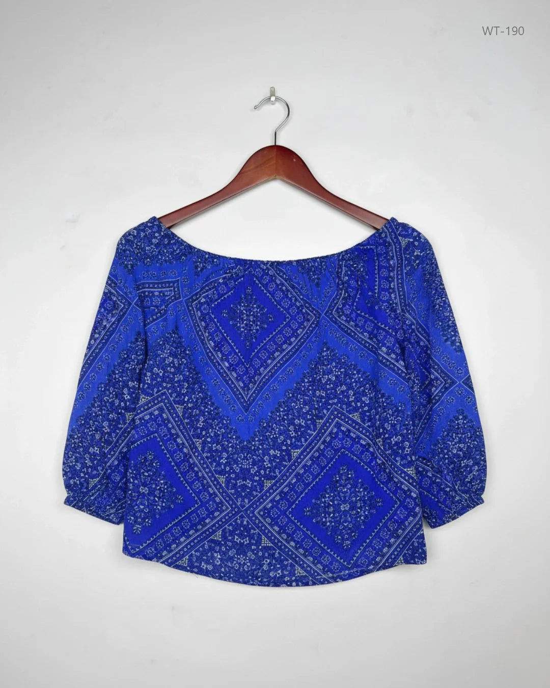 UK Imported secondhand Womens Summer Tops - F&F brand, BLUE Polyester, Premium condition, for Women - Online Thrift Store Lahore Pakistan