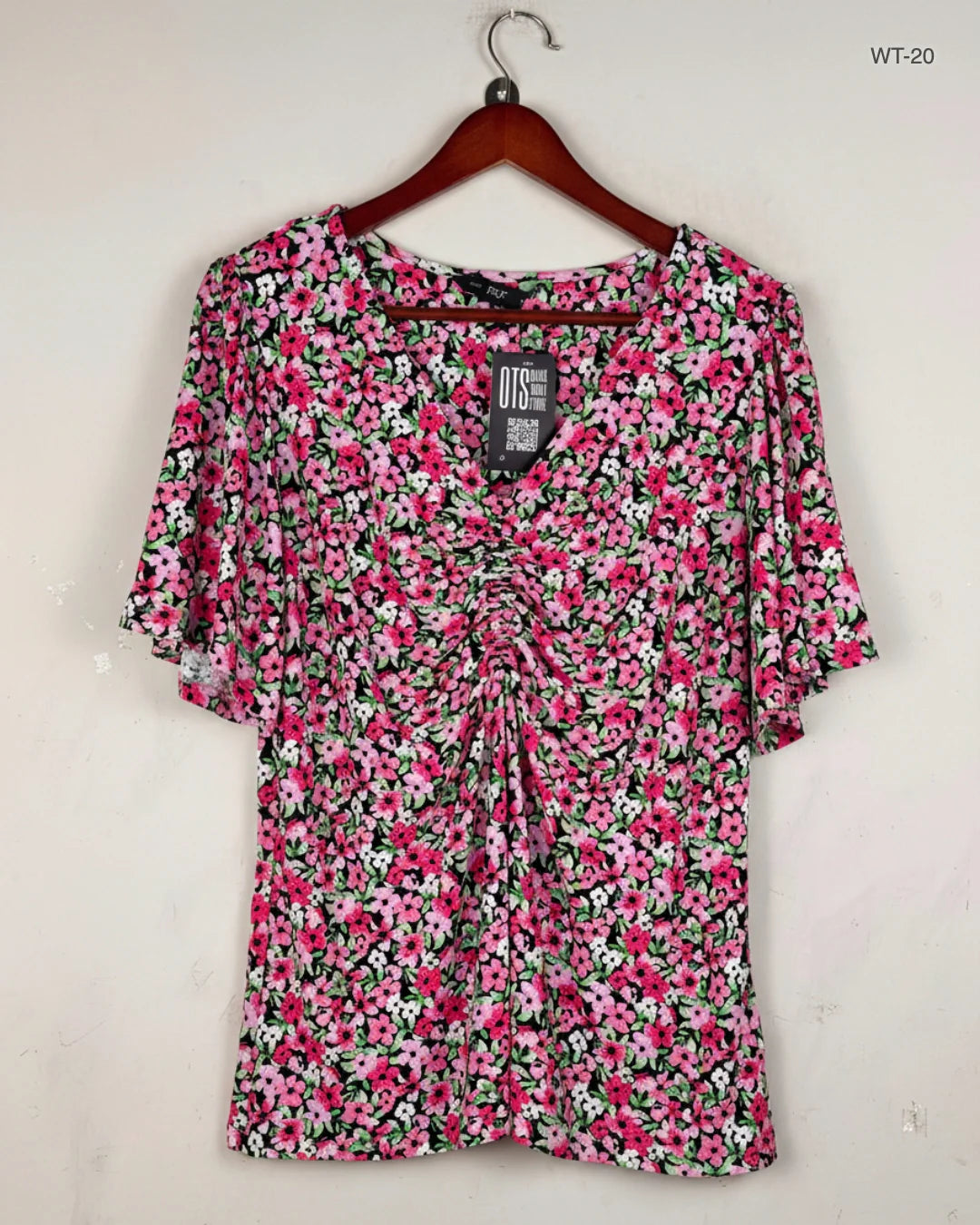 Premium Condition Womens Summer Tops | Preloved F&F | Pink Polyester | Thrift Shop for Women Islamabad Pakistan | OTS