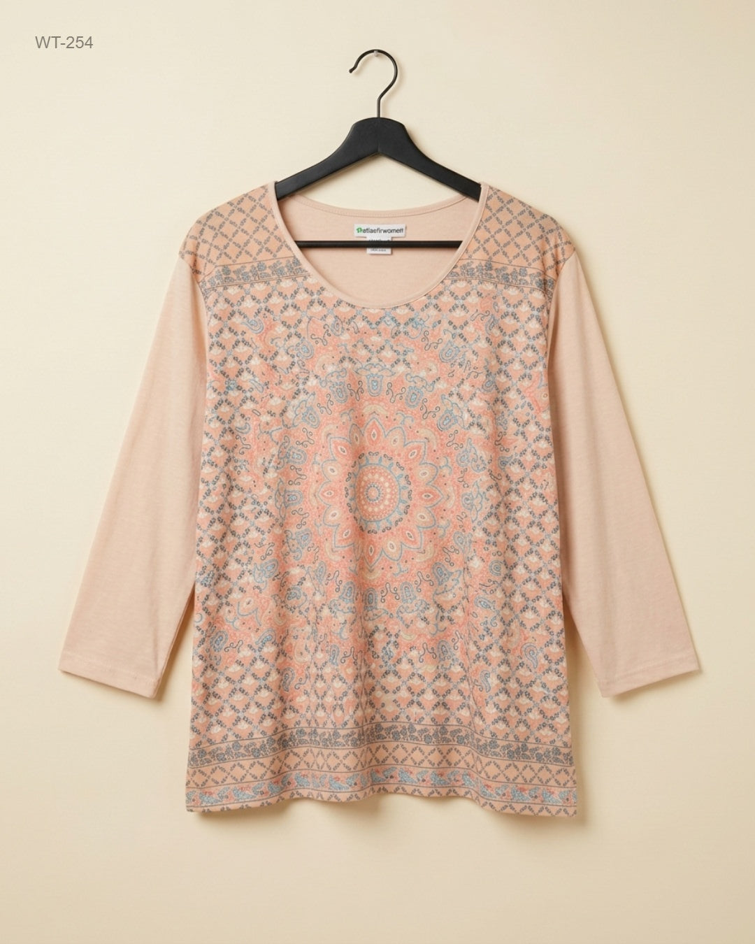 ATLASFORWOMEN (WT-254) Long-Sleeve Printed Top