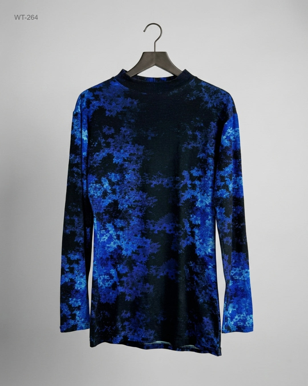 UNKNOWN (WT-264) Mock Neck Long Sleeve Top