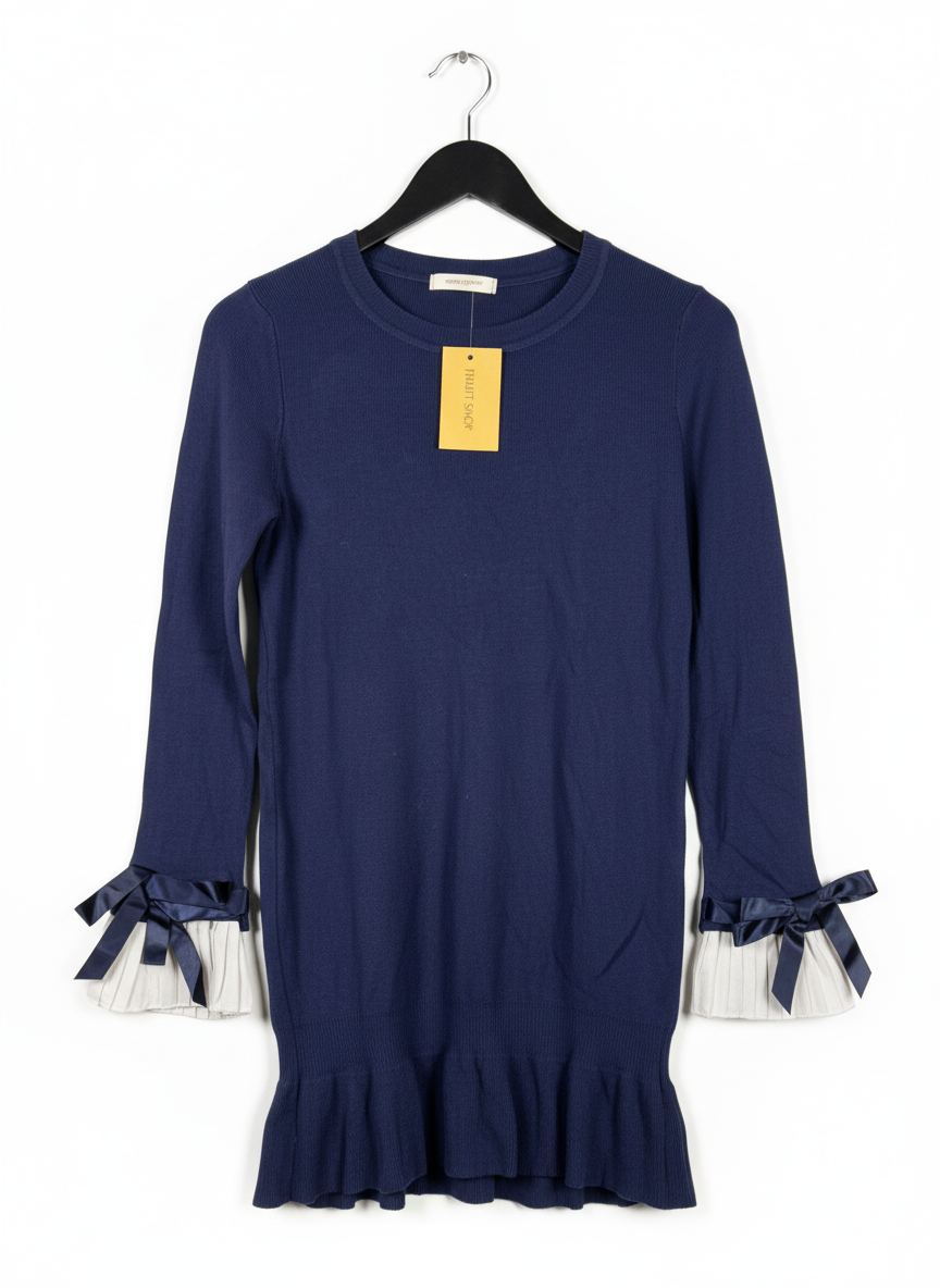 UK Imported secondhand Winter Knitted Tops - UNKNOWN brand, BLUE NYLON, PREMIUM condition, for Women - Online Thrift Store Peshawar Pakistan