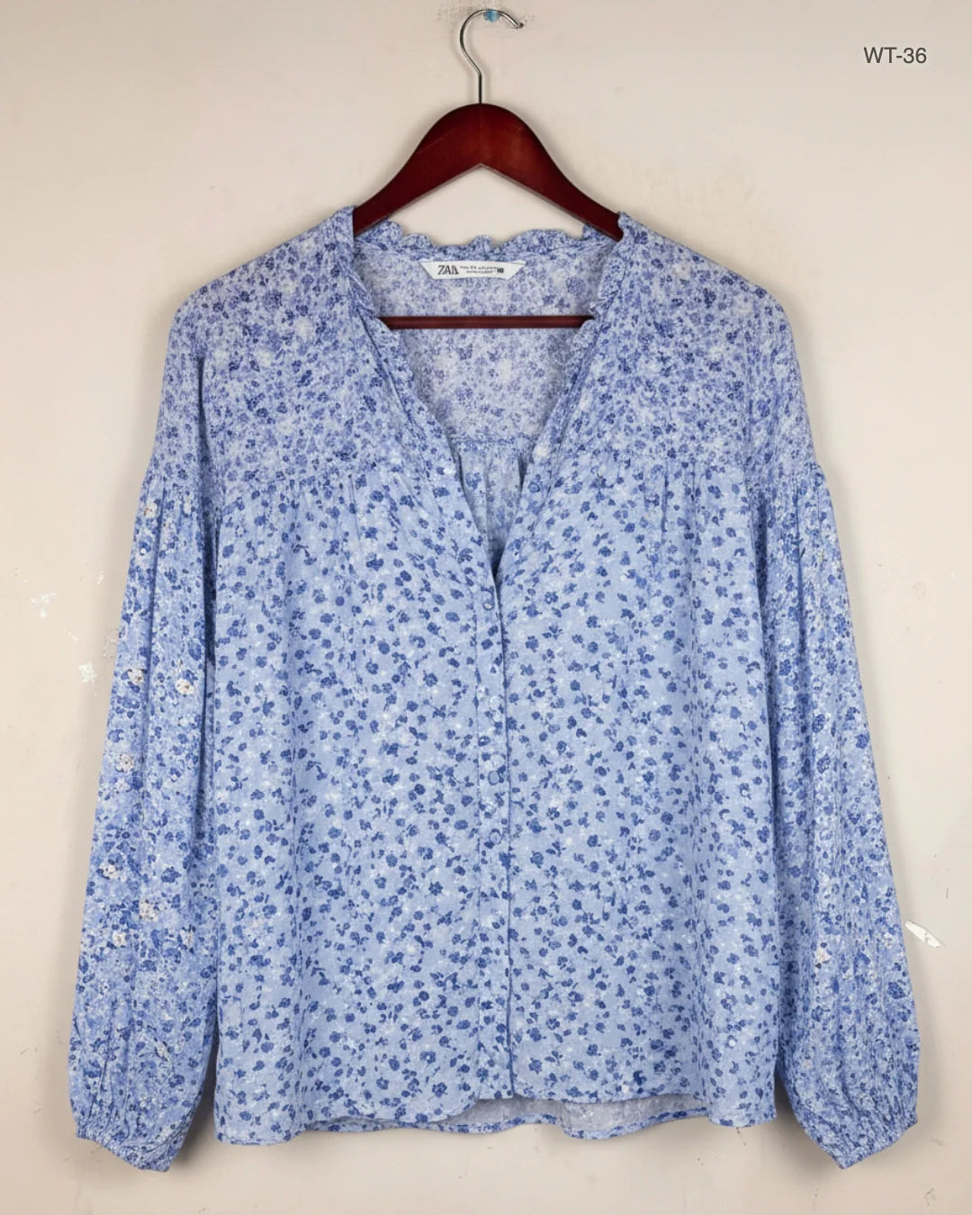 Premium Condition Womens Summer Tops | Preloved Zara | Navy Blue Viscose | Thrift Shop for Women Islamabad Pakistan | OTS