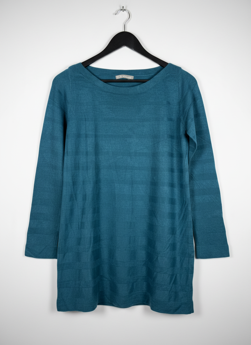 UK Imported secondhand Winter Knitted Tops - M&S brand, GREEN VISCOSE, PREMIUM condition, for Women - Online Thrift Store Karachi Pakistan