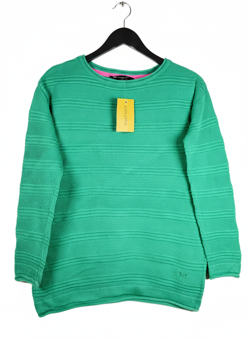 Winter Knitted Tops | CREW | Preloved Branded | GREEN ACRYLIC | PREMIUM PLUS | OTS Thrift Store Peshawar Pakistan