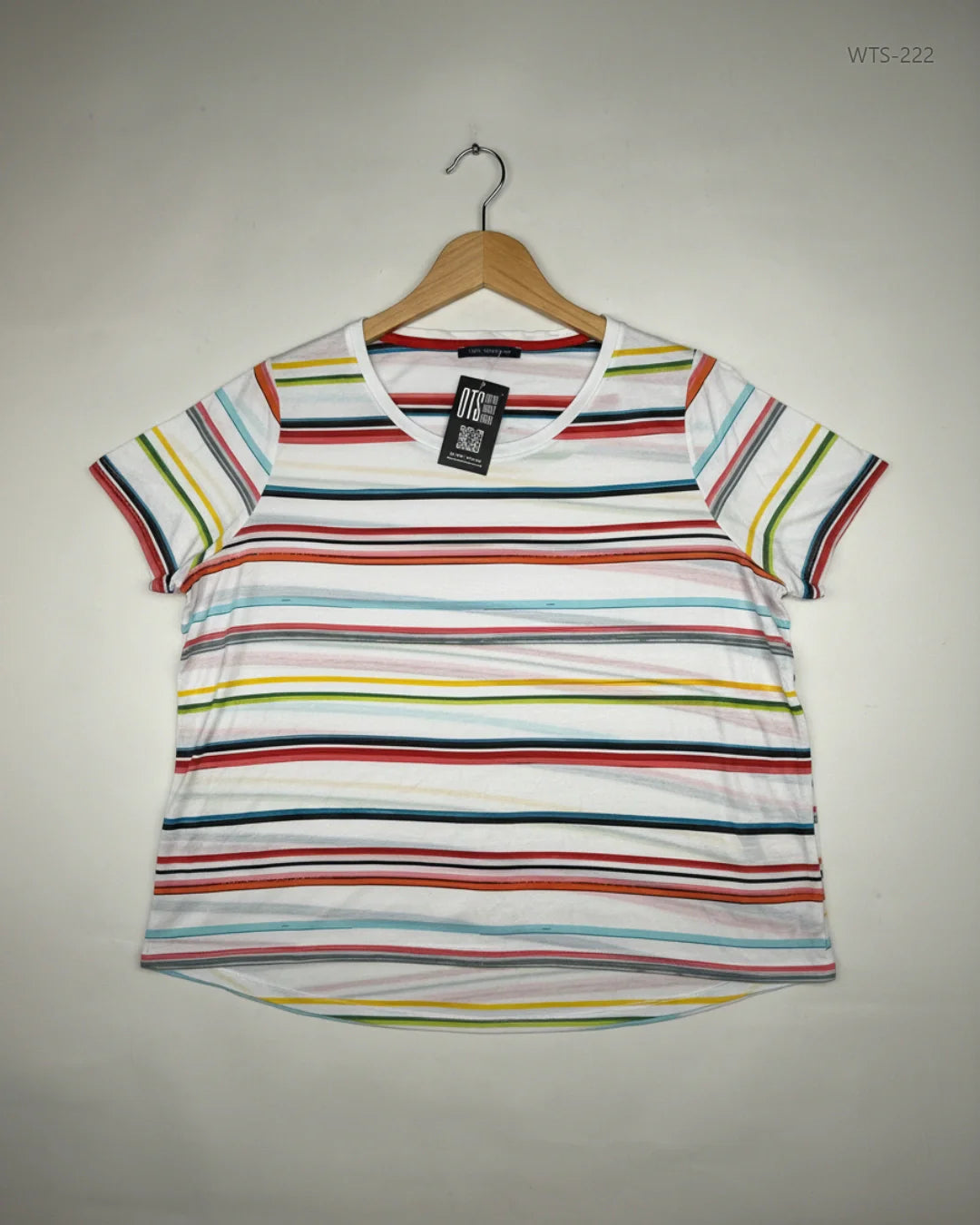 Secondhand Branded Womens Tshirts by Marks & Spencer, Multi Cotton fabric, Premium condition, for - Online Thrift Shop Islamabad Pakistan
