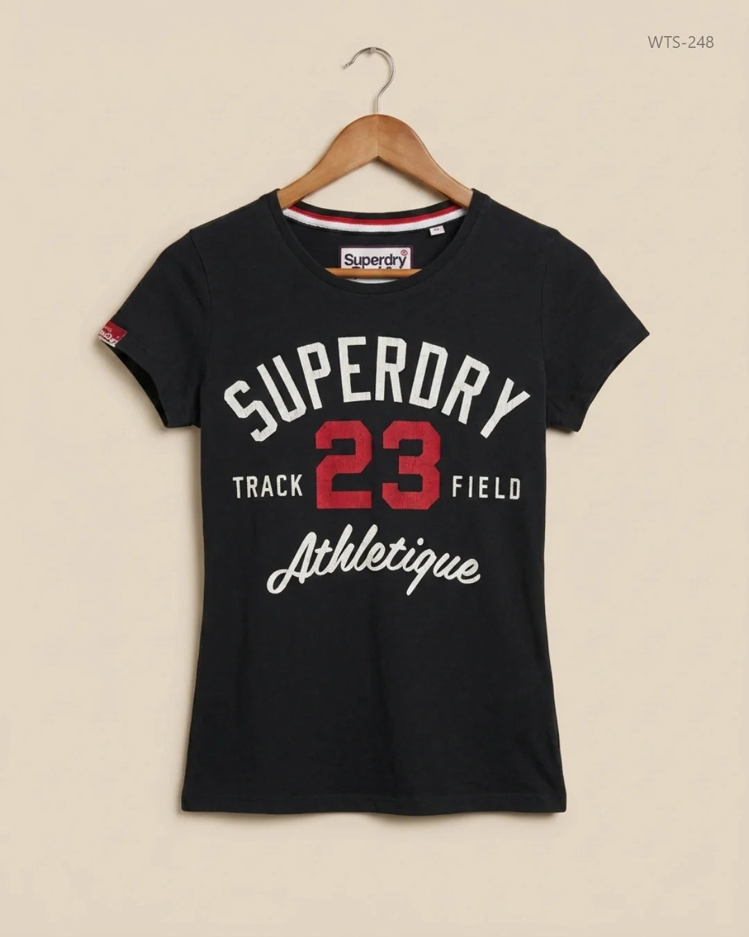 UK Imported secondhand Womens Tshirts - Superdry brand, Blue Cotton, Premium condition, for Womens - Online Thrift Store Karachi Pakistan