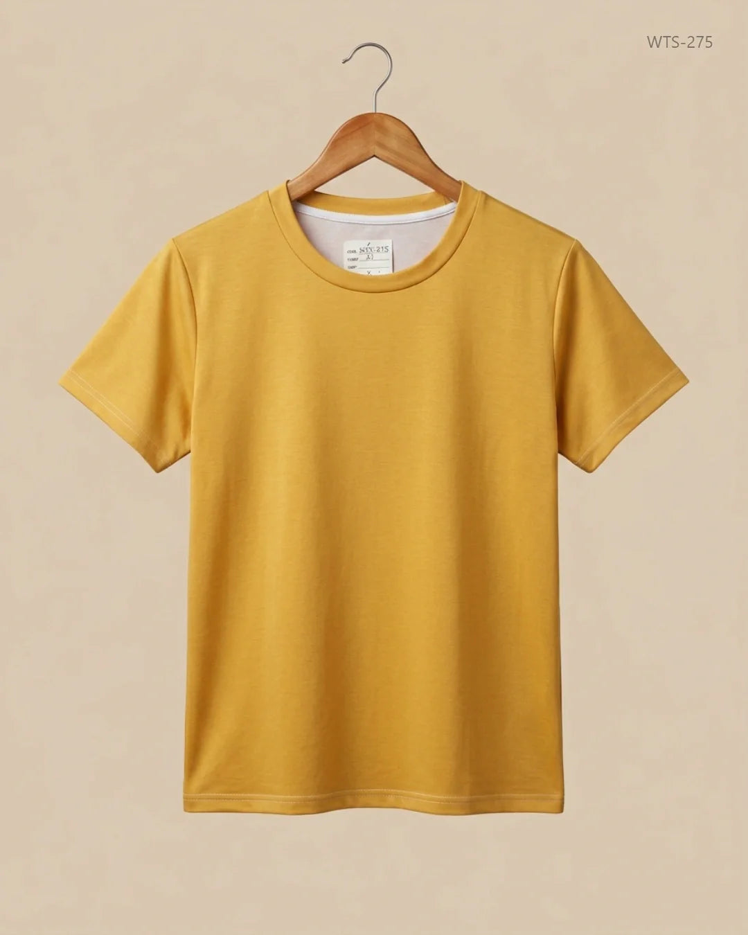 Womens Tshirts | CUT LABEL | Preloved Branded | Yellow Polyster | Premium | OTS Thrift Store Peshawar Pakistan