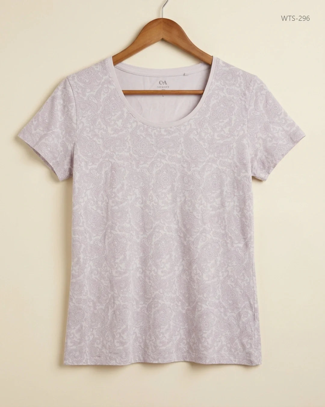 Preloved Premium Womens Tshirts by C&A, White Cotton for Womens - OTS Thrift Shop Karachi Pakistan
