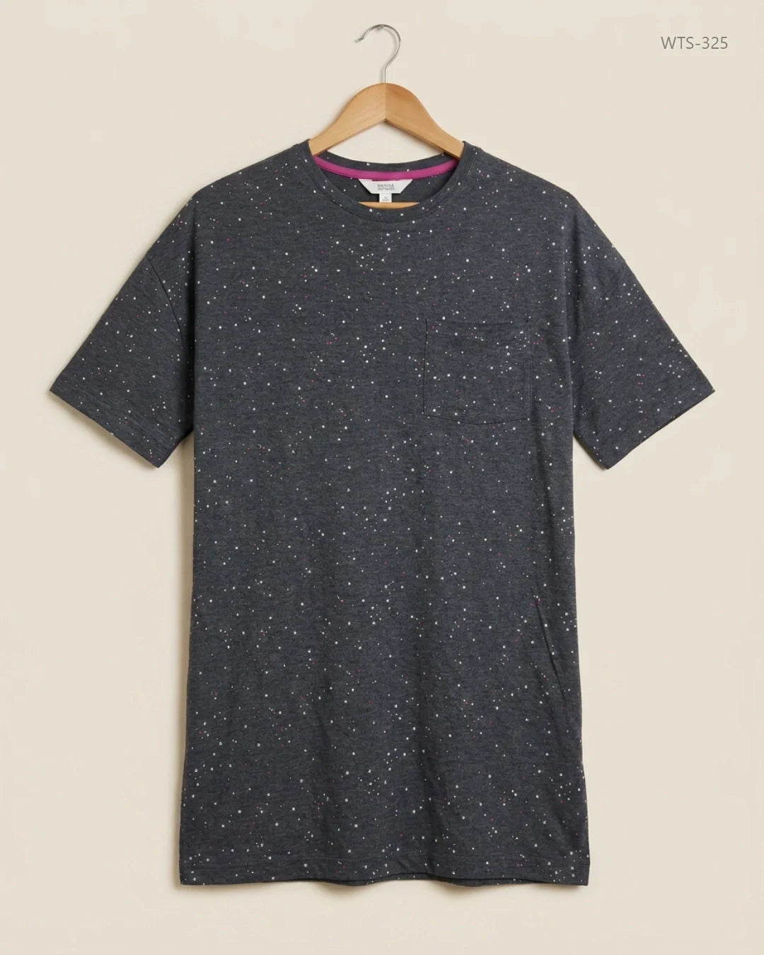 Secondhand Branded Womens Tshirts by Marks & Spencer, Charcoal Cotton fabric, Premium condition, for Womens - Online Thrift Shop Peshawar Pakistan