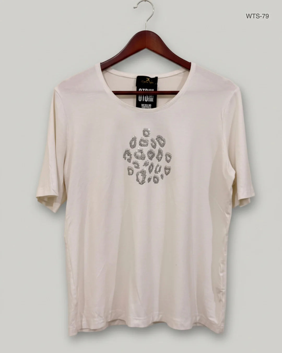 Womens Tshirts | Eugen Klein | Preloved Branded | White Polyester | Premium | OTS Thrift Store Lahore Pakistan