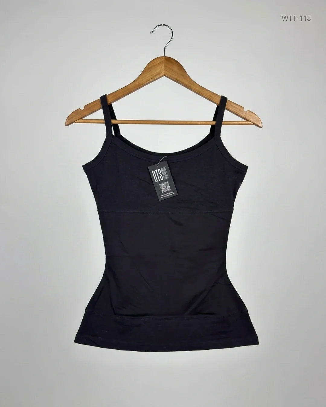 Womens Tank Top | Cut Label | Preloved Branded | Black Cotton | Premium | OTS Thrift Store Peshawar Pakistan