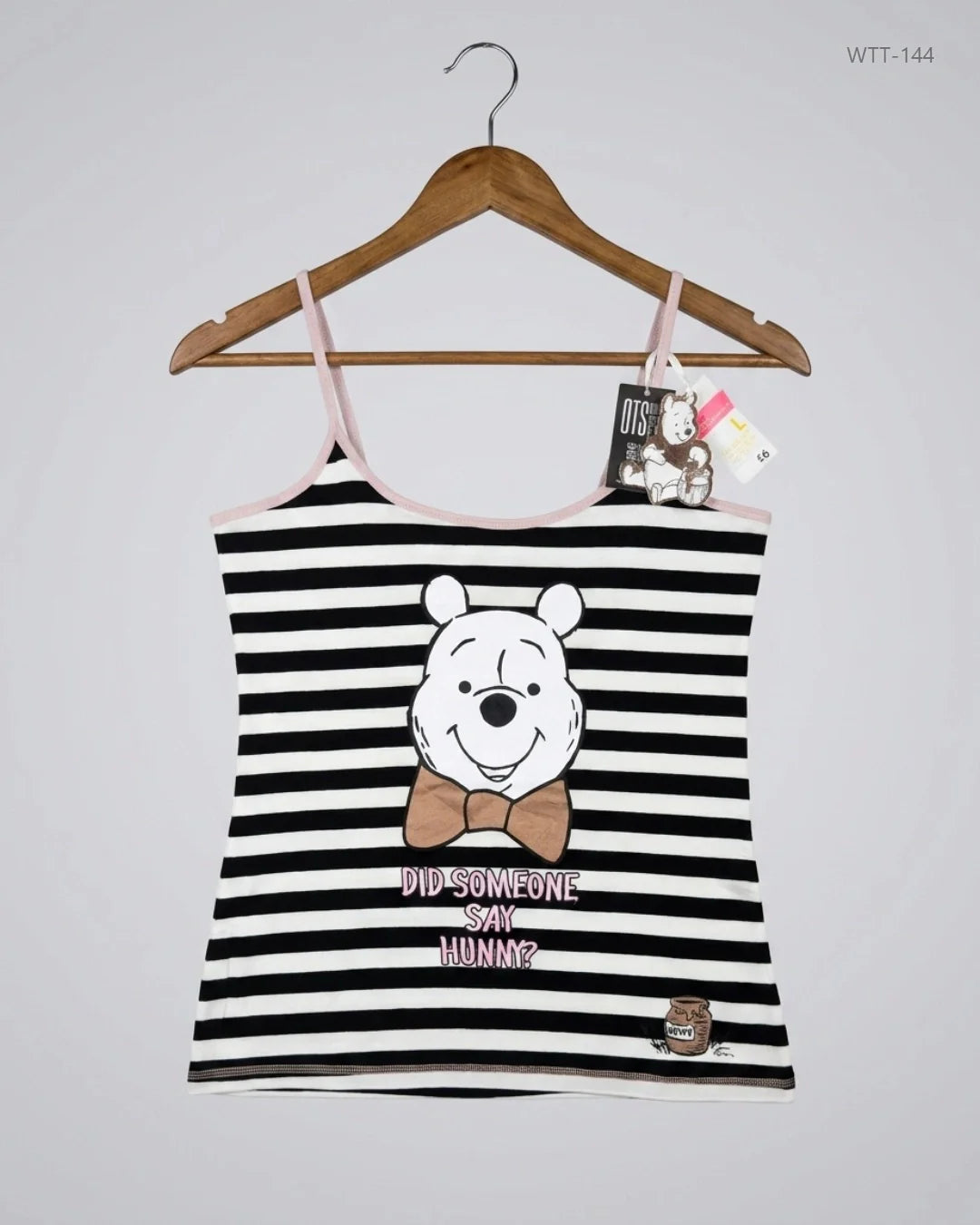 Secondhand Branded Womens Tank Top by Primark, Black & White Cotton fabric, Premium Plus condition, for Womens - Online Thrift Shop Islamabad Pakistan