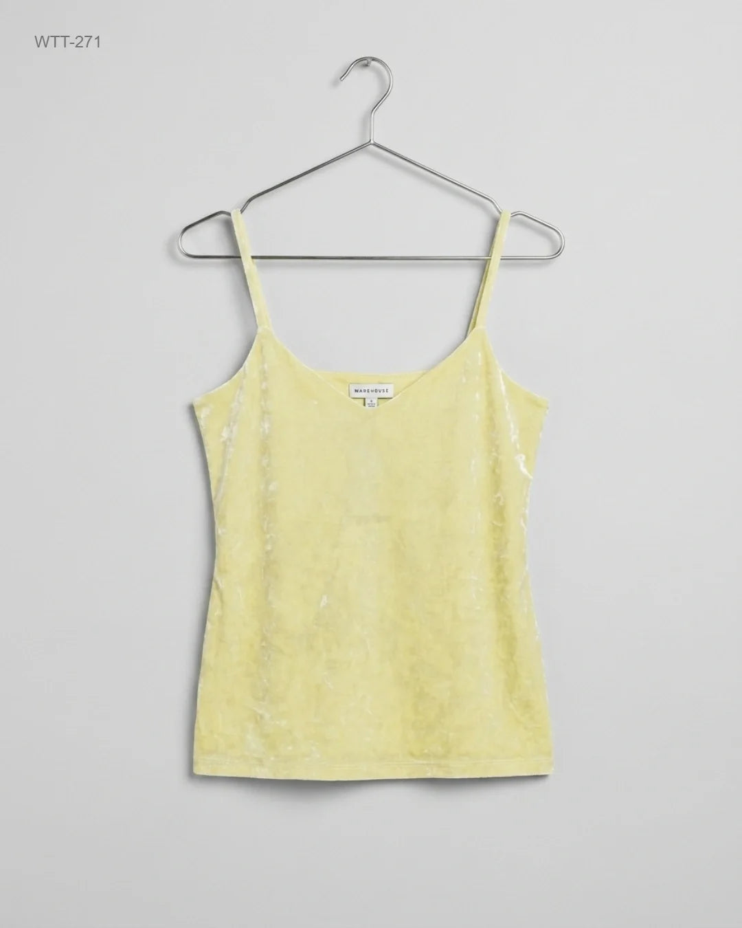 Shop Premium Womens Tank Top by Warehouse | Preloved Branded Clothes | Yellow Velvet | Womens | OTS Thrift Store Peshawar Pakistan