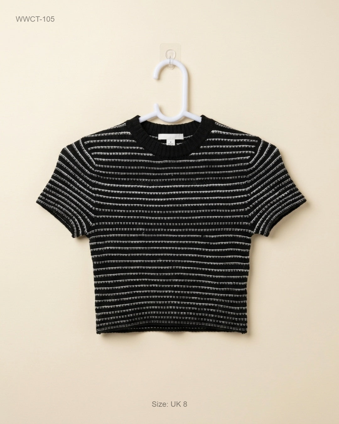 Women Winter Crop Tops | H&M | Preloved Branded | Black & White Polyester | Premium | OTS Thrift Store Islamabad Pakistan