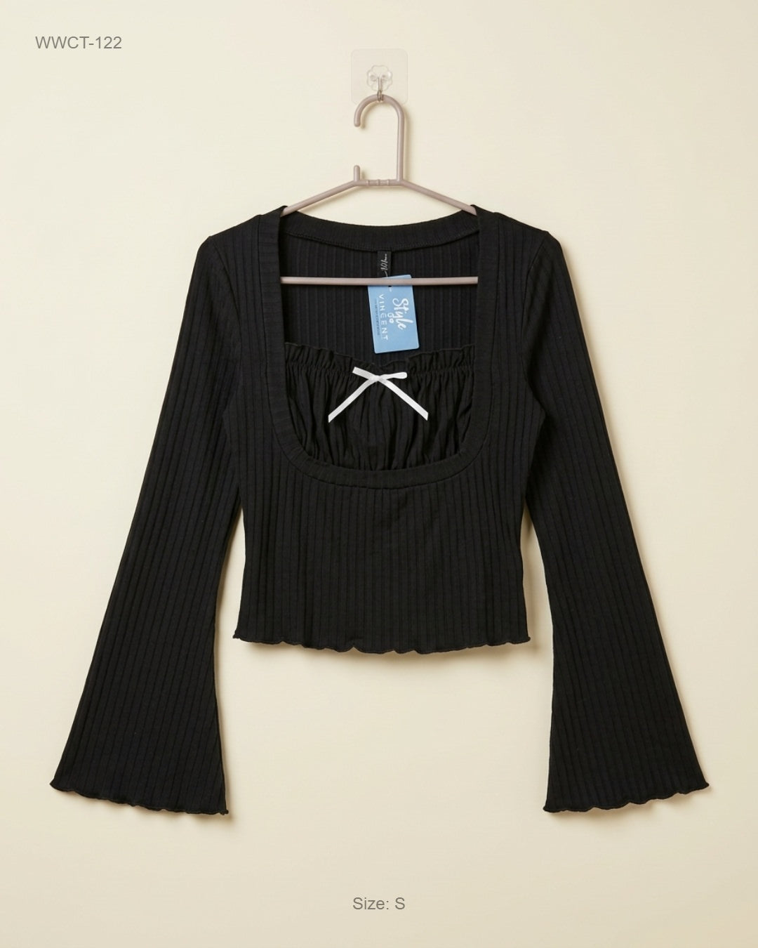Shop Premium Plus Women Winter Crop Tops by SHEIN | Preloved Branded Clothes | Black Polyester | Women | OTS Thrift Store Islamabad Pakistan