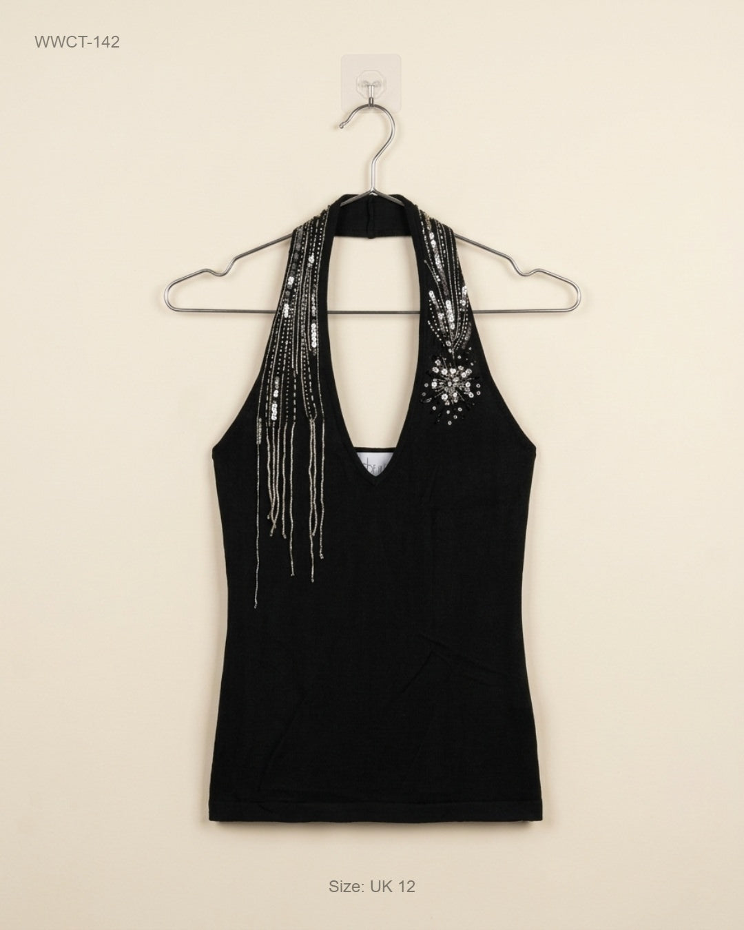 Women Winter Crop Tops | Warehouse | Preloved Branded | Black Polyester | Premium | OTS Thrift Store Lahore Pakistan