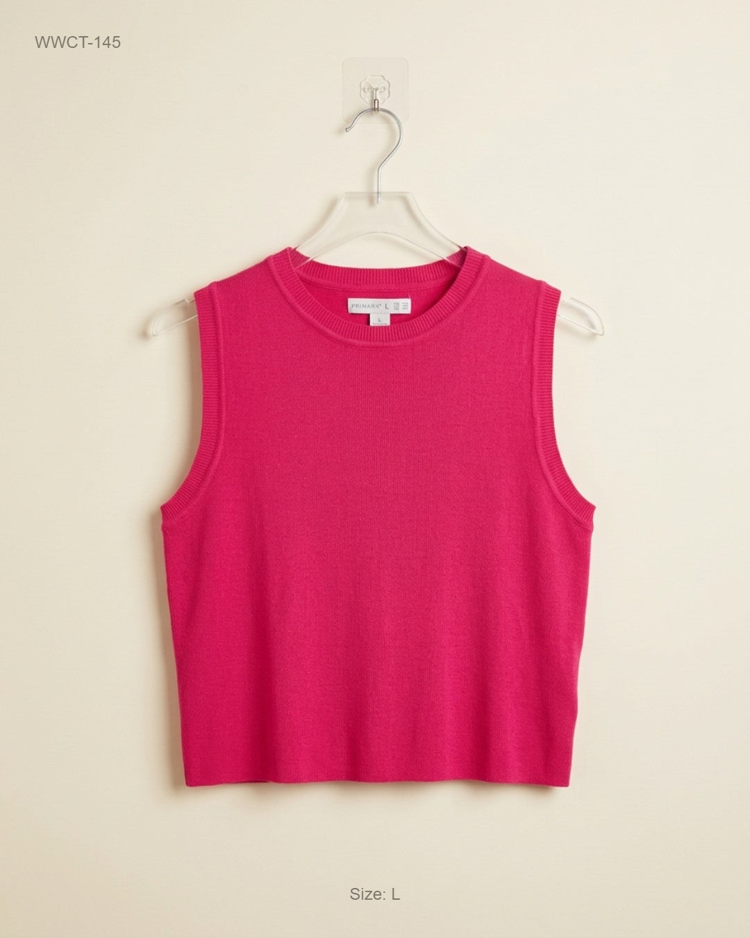 UK Imported secondhand Women Winter Crop Tops - Primark brand, Shoking Pink Viscose, Premium condition, for Women - Online Thrift Store Karachi Pakistan