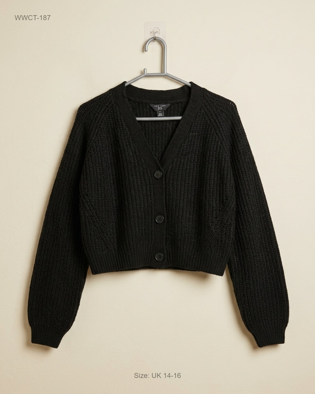 Women Winter Crop Tops | New Look | Preloved Branded | Black Polyester | Premium | OTS Thrift Store Lahore Pakistan