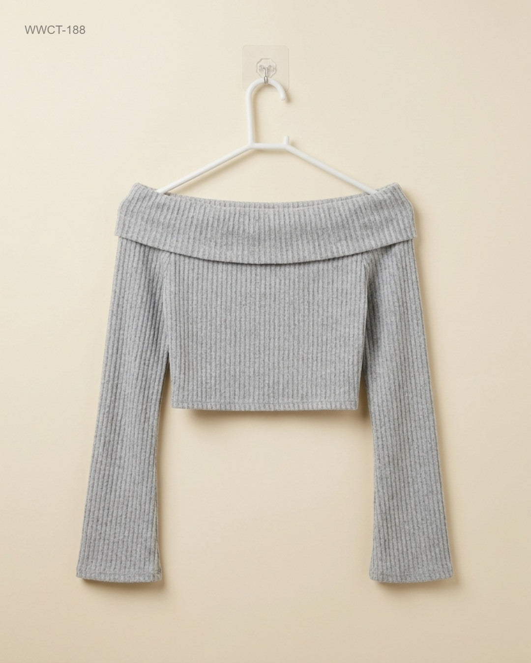 Shop Premium Women Winter Crop Tops by SHEIN | Preloved Branded Clothes | Grey Polyester | Women | OTS Thrift Store Lahore Pakistan