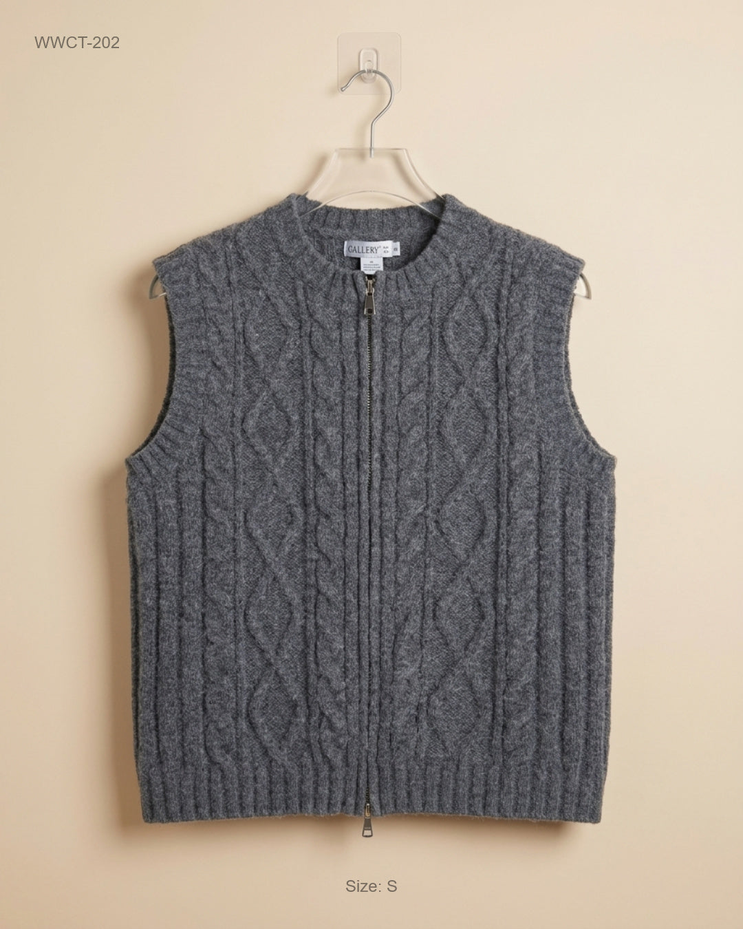 Women Winter Crop Tops | GALLERY | Preloved Branded | Light Grey Acrylic | Premium | OTS Thrift Store Karachi Pakistan