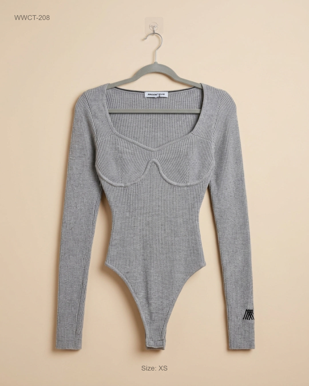 Preloved Premium Women Winter Crop Tops by 4th ARQ, Grey Viscose for Women - OTS Thrift Shop Lahore Pakistan