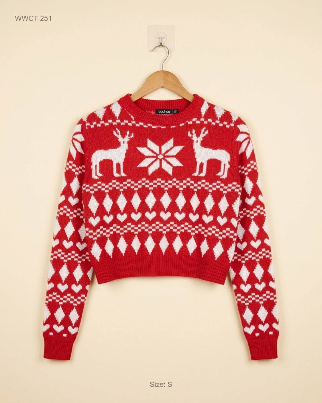 UK Imported secondhand Women Winter Crop Tops - Boohoo brand, Multi Polyester, Premium condition, for Women - Online Thrift Store Karachi Pakistan