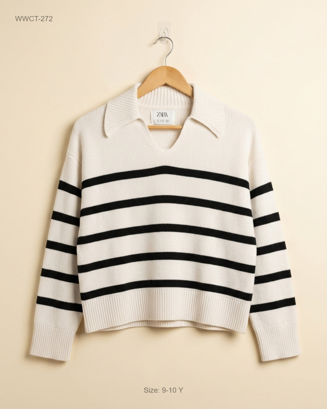 Premium Condition Women Winter Crop Tops | Preloved Zara | OffWhite Polyester | Thrift Shop for Women Islamabad Pakistan | OTS