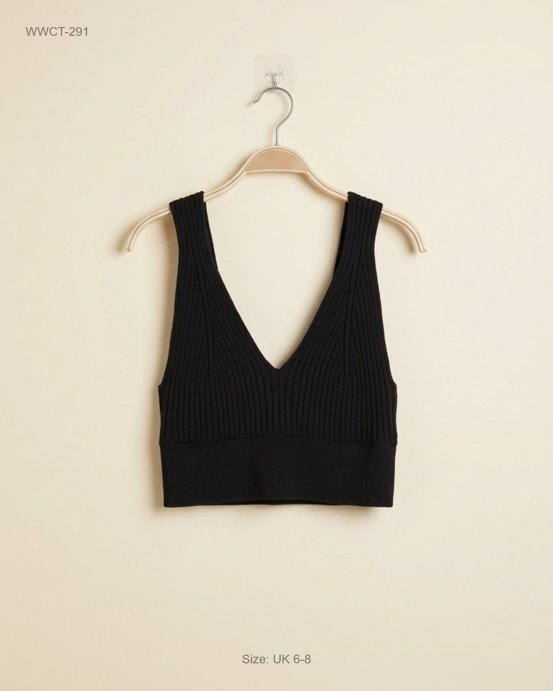 Shop Premium Women Winter Crop Tops by Primark | Preloved Branded Clothes | Black Cotton | Women | OTS Thrift Store Peshawar Pakistan