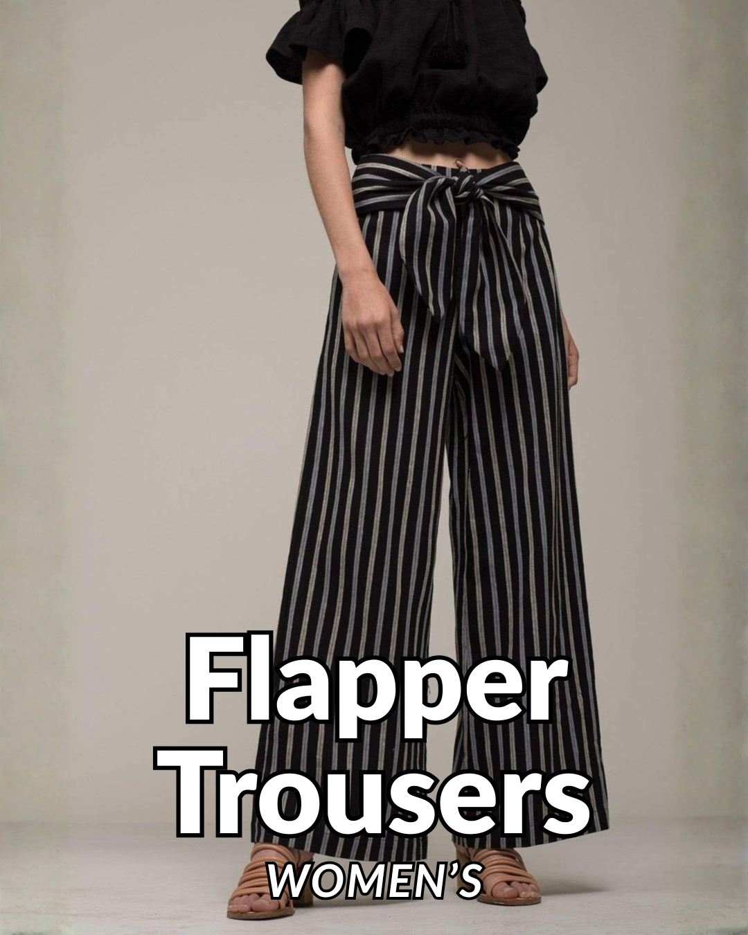 Palazzo Flapper Trousers