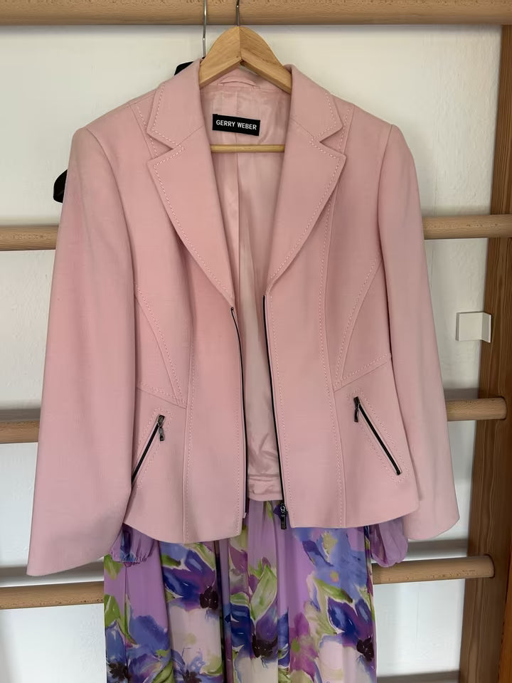 Pink Women Winter Long Coat by Gerry Weber (WLC-29)