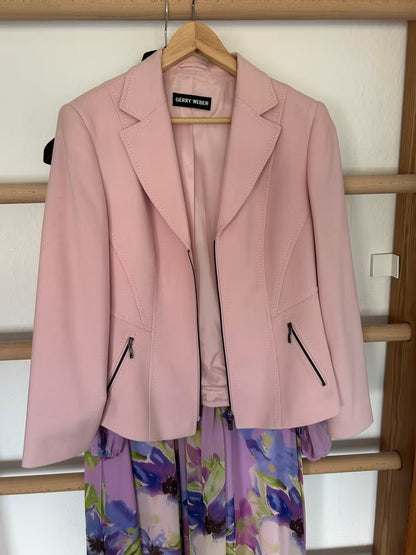 Pink Women Winter Long Coat by Gerry Weber (WLC-29)