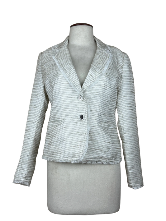 Secondhand Branded Women Bolero Coatt by Your Face, White Polyester fabric, Premium condition, for Womens - Online Thrift Shop Islamabad Pakistan
