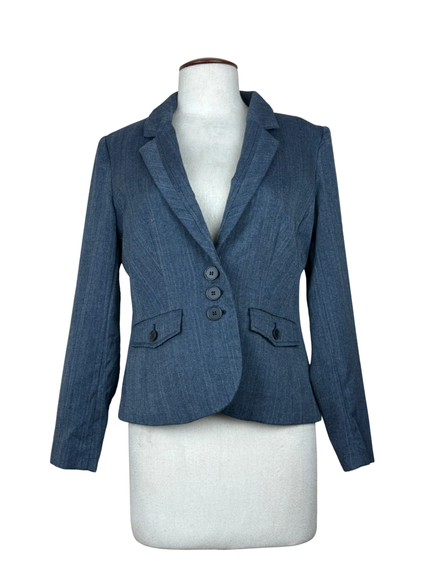 Secondhand Branded Women Bolero Coatt by Next, Blue Polyester fabric, Premium condition, for Womens - Online Thrift Shop Karachi Pakistan