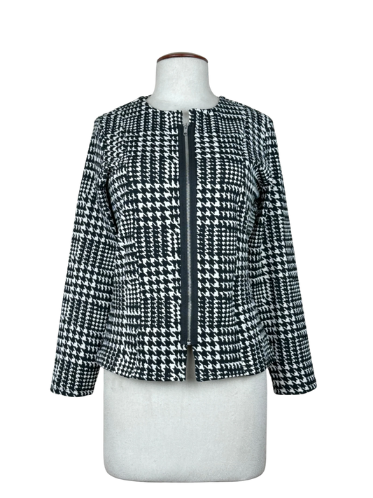 Secondhand Branded Women Bolero Coatt by Gerard, Black & White Polyester fabric, Premium condition, for Womens - Online Thrift Shop Karachi Pakistan