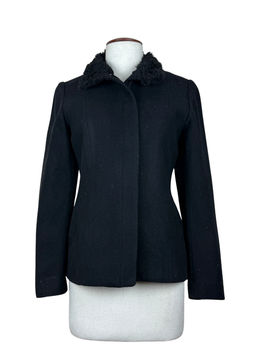 Premium Plus Condition Women Bolero Coatt | Preloved Principles | Black Wool | Thrift Shop for Womens Islamabad Pakistan | OTS