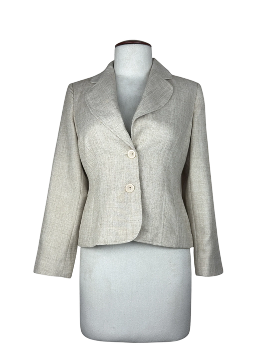 UK Imported secondhand Women Bolero Coatt - Autonomy brand, Beige Polyester, Premium condition, for Womens - Online Thrift Store Lahore Pakistan
