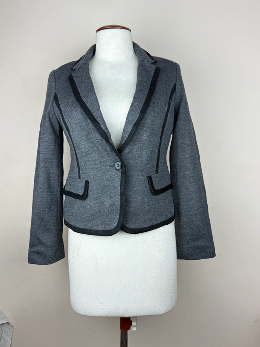 Premium Condition Women Bolero Coat | Preloved Marks & Spencer | Grey Polyester | Thrift Shop for Womens Lahore Pakistan | OTS