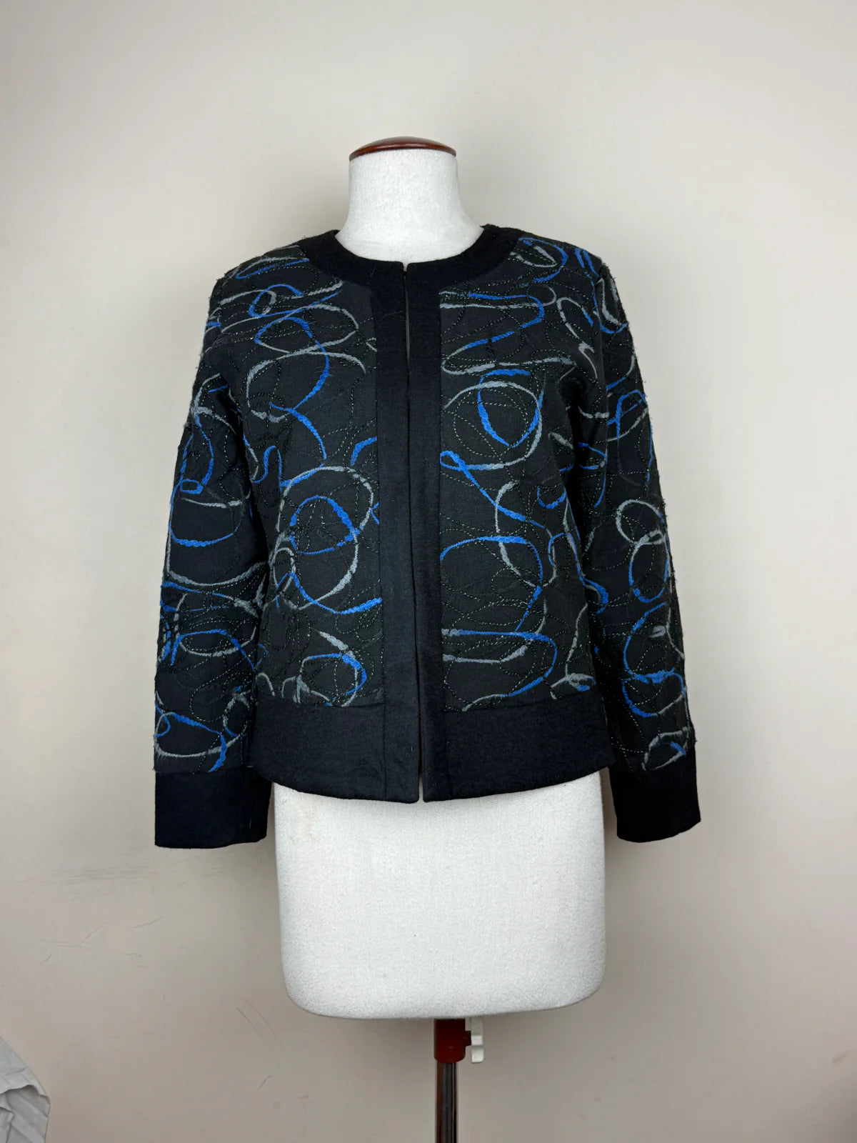 Women Bolero Coat | Shanis | Preloved Branded | Black Polyester | Premium | OTS Thrift Store Karachi Pakistan