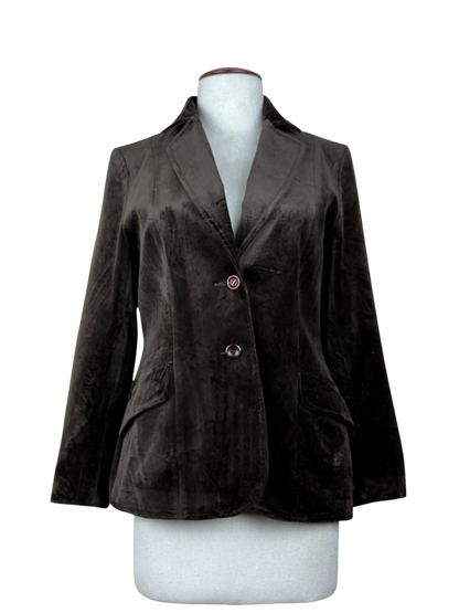 Shop Premium Plus Women Bolero Coatt by Unknown | Preloved Branded Clothes | Brown Nylon | Womens | OTS Thrift Store Islamabad Pakistan