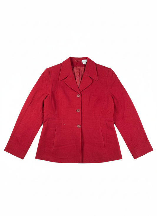 Bolero Coat | NEW LOOK | Preloved Branded | RED ACRYLIC | PREMIUM PLUS | OTS Thrift Store Islamabad Pakistan