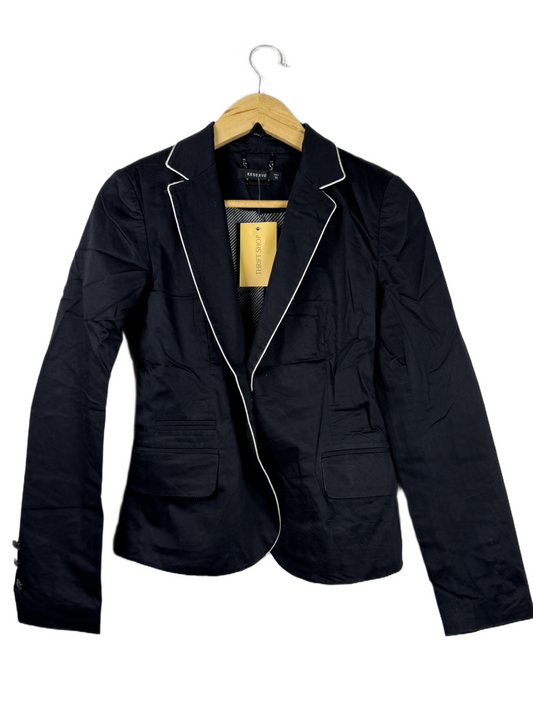 Preloved PREMIUM Bolero Coat by RESERVED, BLACK ACRYLIC for Women - OTS Thrift Shop Islamabad Pakistan