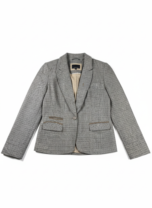 Preloved EXCELLENT Bolero Coat by NEXT, GREY ACRYLIC for Women - OTS Thrift Shop Peshawar Pakistan