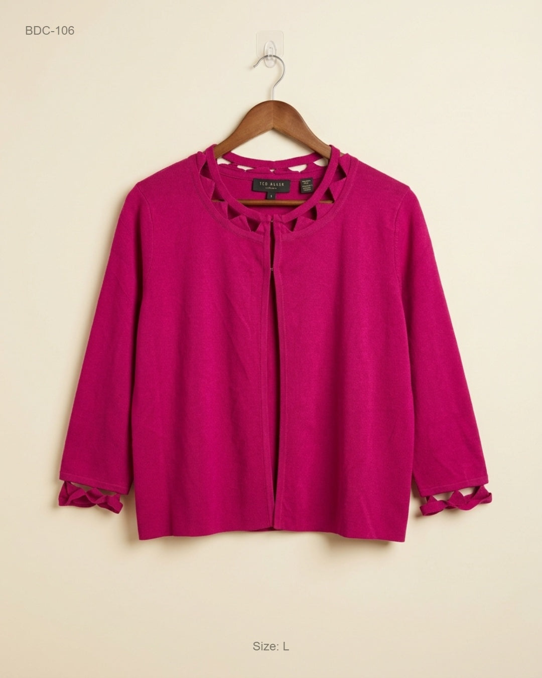 Button Down Cardigans | ED Baker | Preloved Branded | Pink Viscose | Premium | OTS Thrift Store Lahore Pakistan