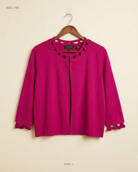 ED BAKER (BDC-106) Pink Button Down Cardigans