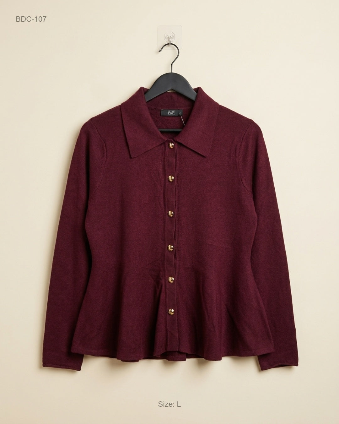 Shop Premium Button Down Cardigans by F&F | Preloved Branded Clothes | Light Purple Viscose | Women | OTS Thrift Store Islamabad Pakistan